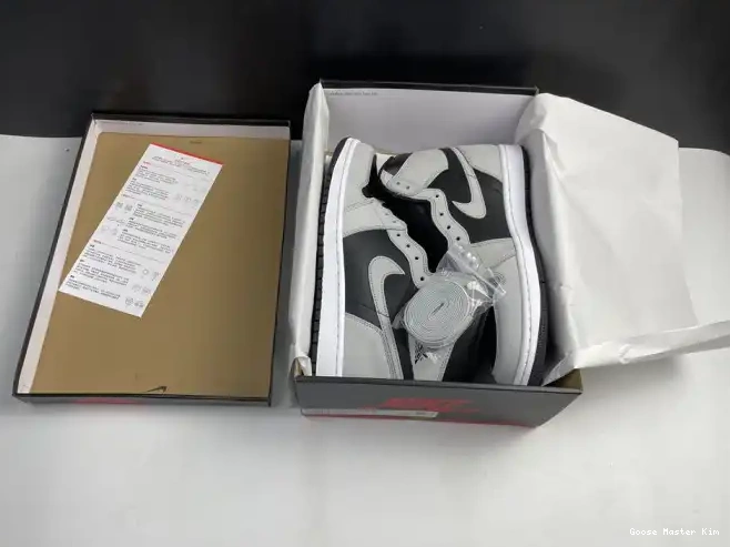 White Light 1 Grey Jordan Smoke Black 555088-035 High Retro Air 0518